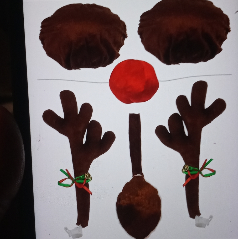 Reindeer antlers Christmas kit for car